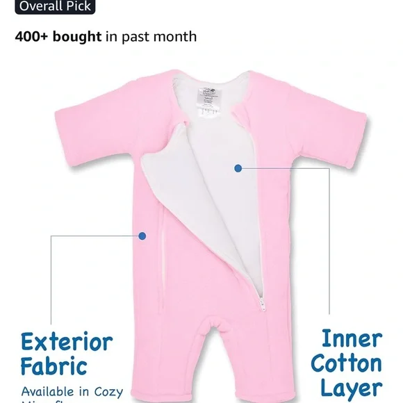 Soft Pink Kids Pajamas Sleep Sack - Picture 1 of 6